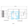 Разъем N female AFA8-8 Amphenol для фидера  1/2